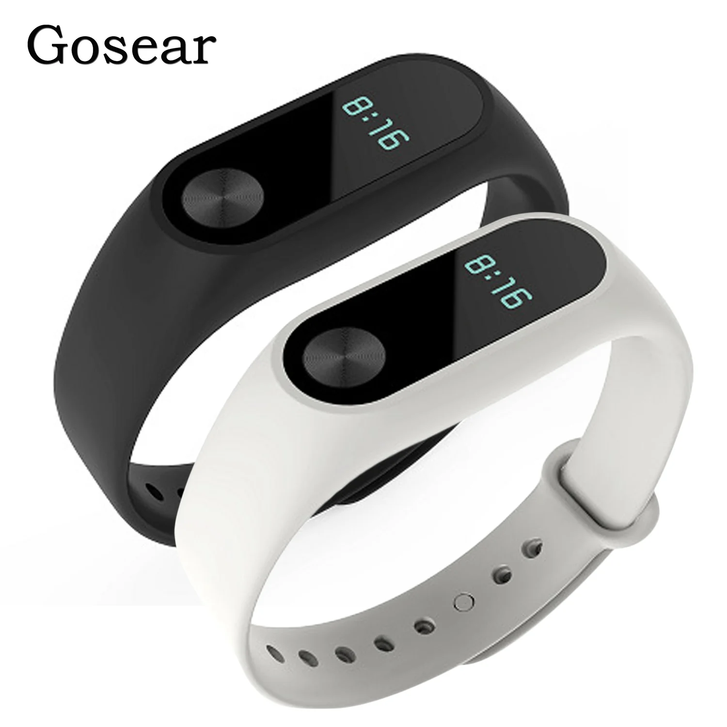 Силиконовый сменный ремешок Gosear 2 шт. браслет смарт для Xiaomi Xiomi Xiao Mi Band Miband