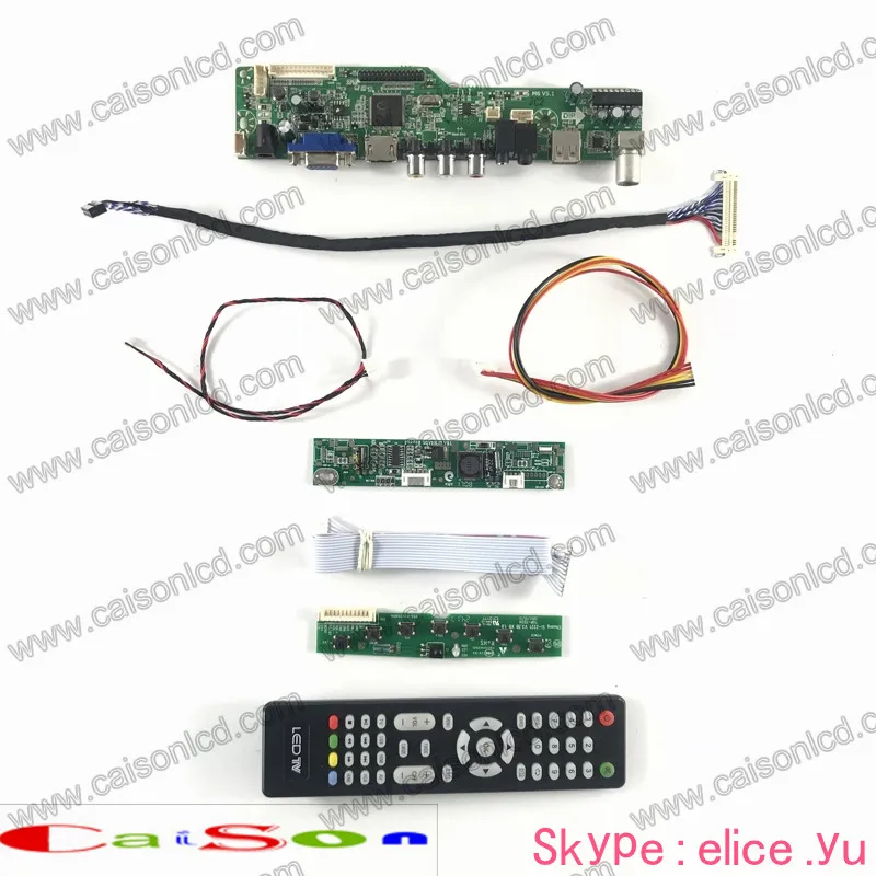 HDMI/AV/VGA/AUDIO/USB ЖК дисплей ТВ драйвер платы совместимый с HT215F01 100|Экраны| |