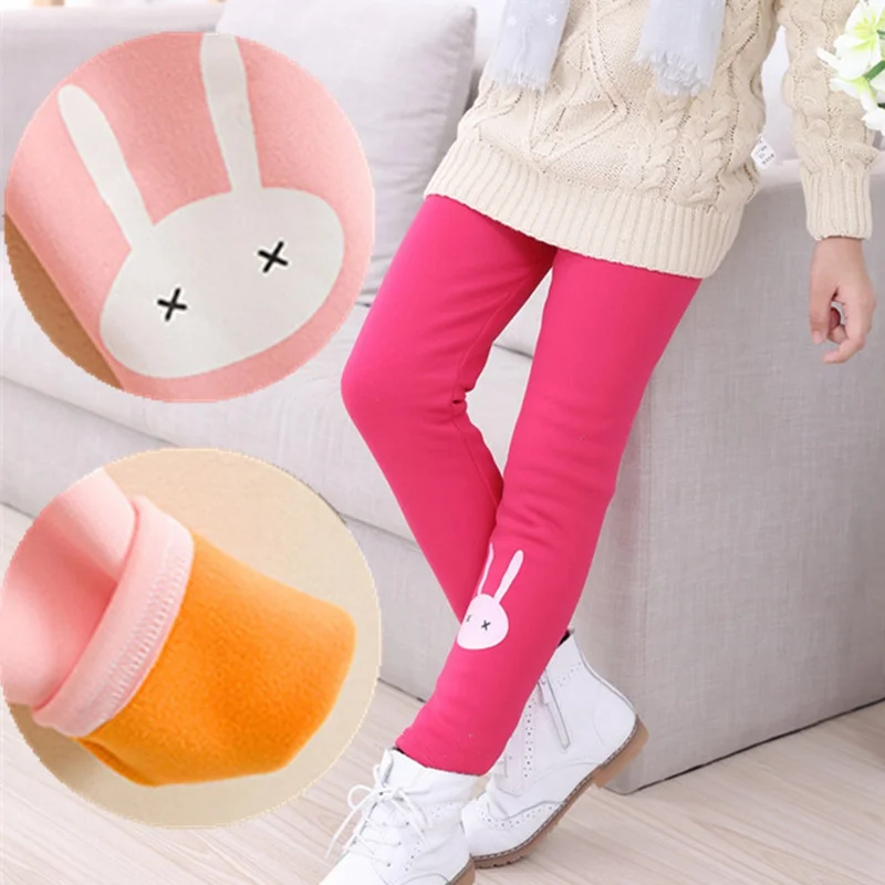 Горячий Продавать Осень Зима Девушки Леггинсы Дети Утолщаются Теплые Брюки