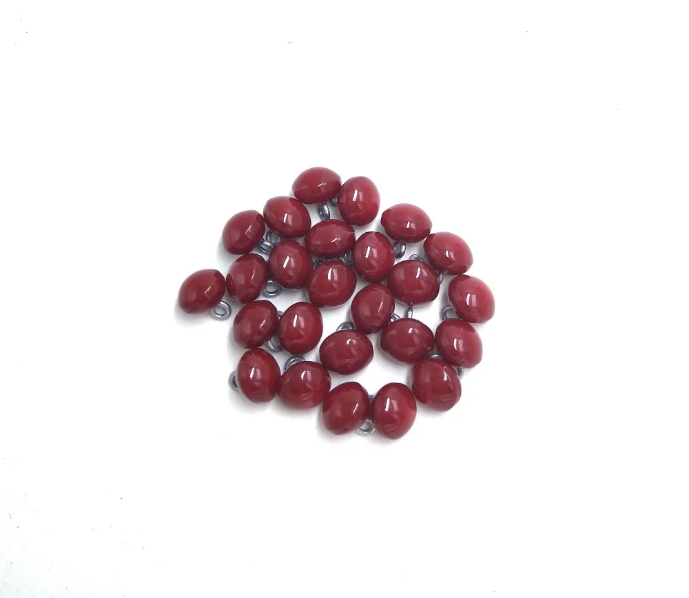 

9mm red pearl resin Mushroom Shirt Decorative Buttons Sewing Craft Accessory 100pcs