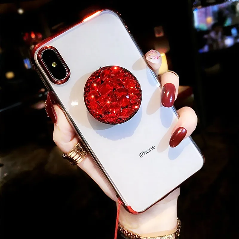 Роскошный мягкий чехол с 3D алмазным покрытием для iphone 11 Pro MAX 5 S 6 7 8 plus X XR XS |