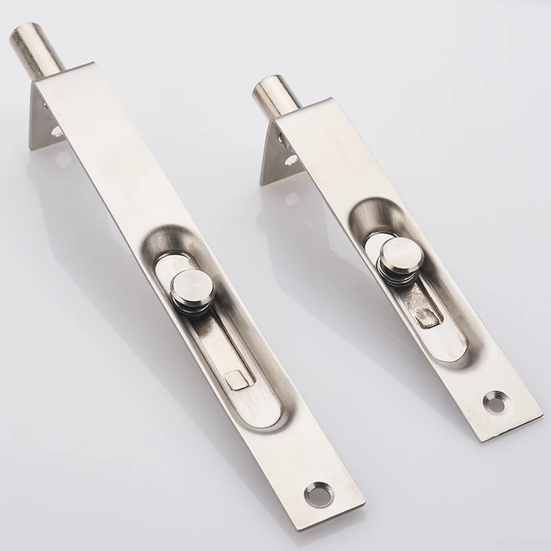 Stainless Steel 4 / 6 Inch Hidden Door Bolt Lock Security Guard Latch Sliding Hardware Accessories with Screws | Обустройство дома