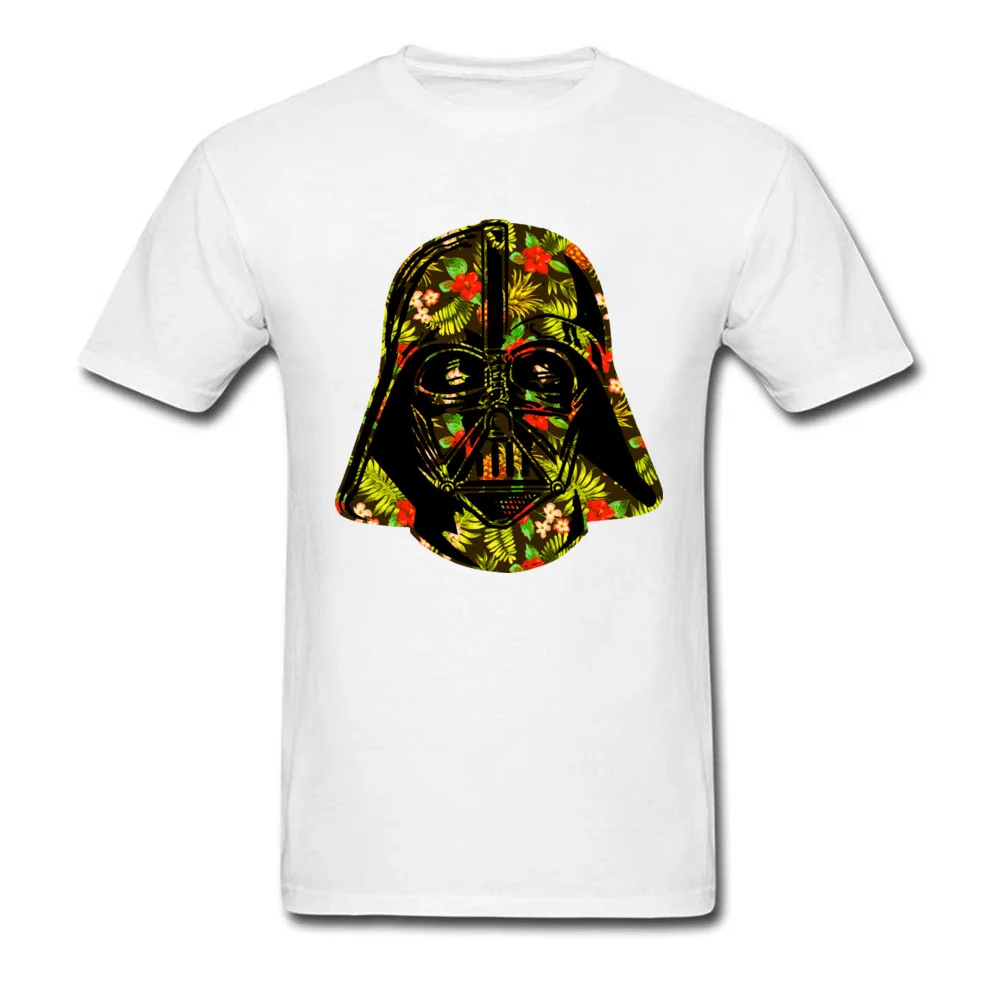 Star Wars T-shirt Men T Shirt Tropical Vader Helmet Tshirt No Fade Printed Clothing Cotton Tops Tees Hip Hop Father Day | Мужская одежда