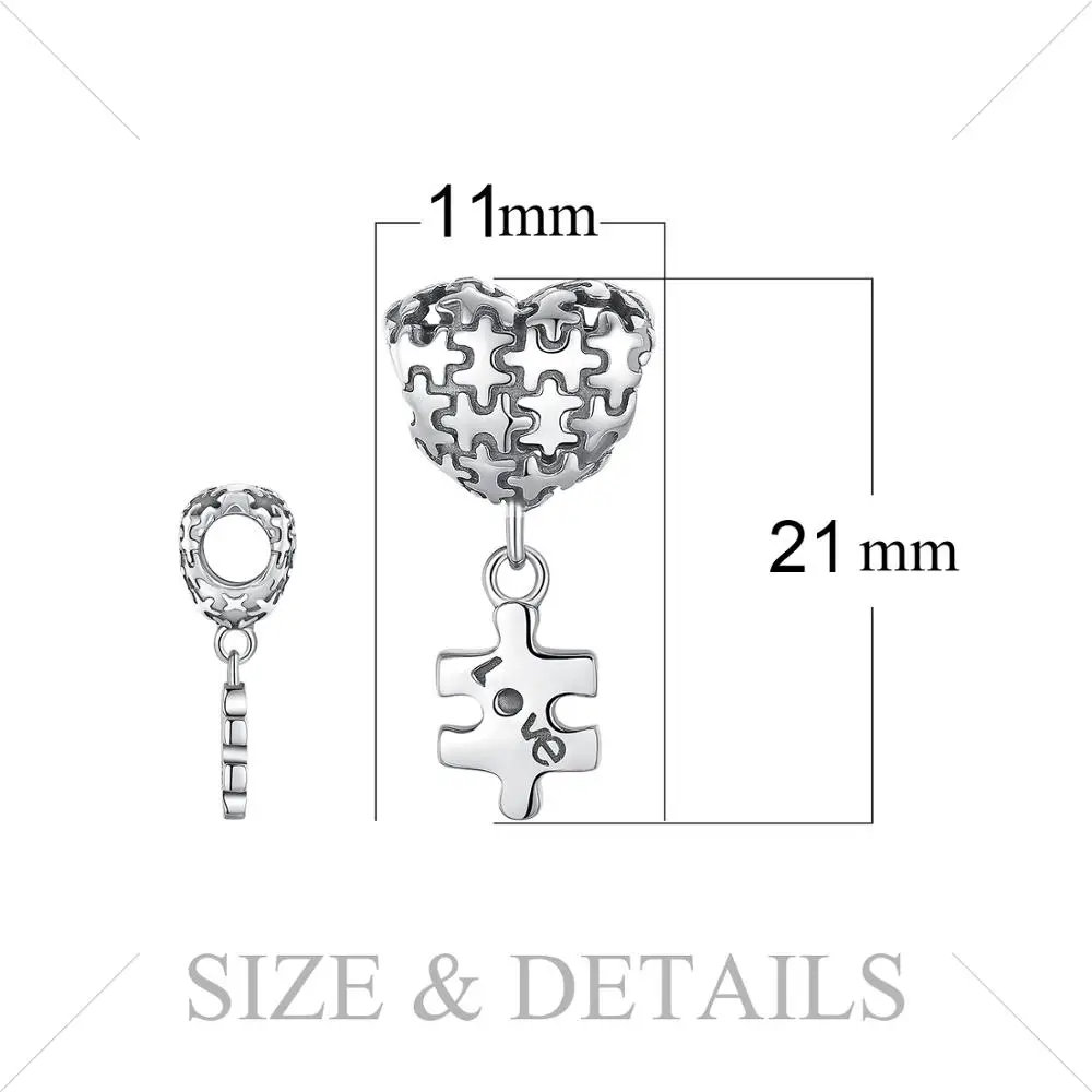 JewelryPalace 925 пробы серебро Головоломка-Сердце серьги подвеска любовь мода для Для женщин Новая горячая Распродажа красивые подарки