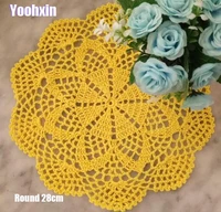 luxury cotton round placemat cup coaster mug kitchen christmas table place mat cloth lace crochet tea coffee doily pad