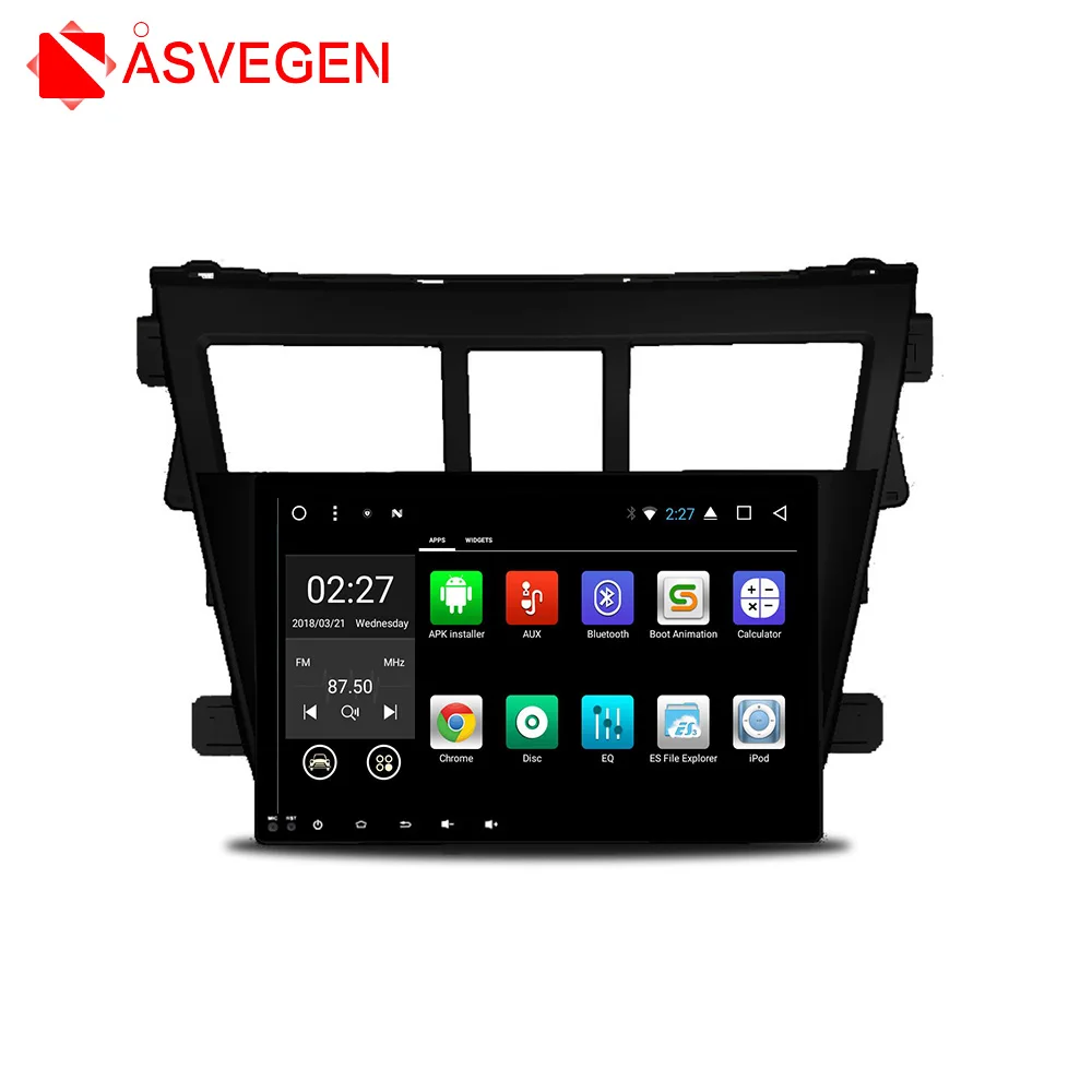 Автомобильный мультимедийный плеер Asvegen 9 дюймов 2din Android 7 1 HD шнур стерео