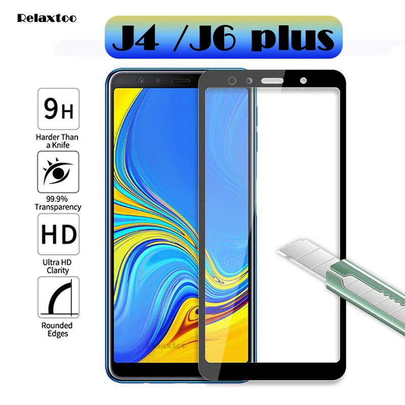 Защитное стекло для samsung Galaxy J4 J6 Plus, защитное закаленное стекло для Galaxy j 4 6 J4+ J6+ пленка 9h
