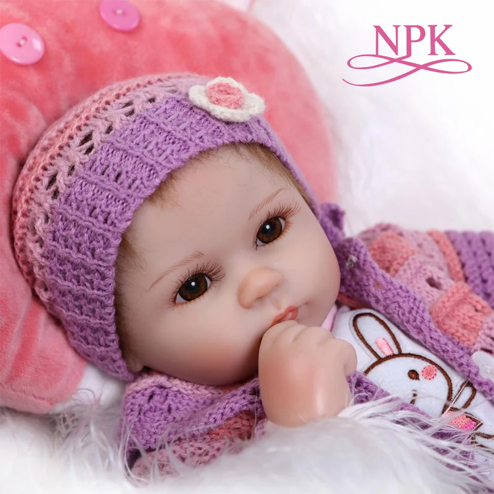 NPK мягкая силиконовая кукла reborn игрушки реалистичные 40 см винил baby play house Игрушка