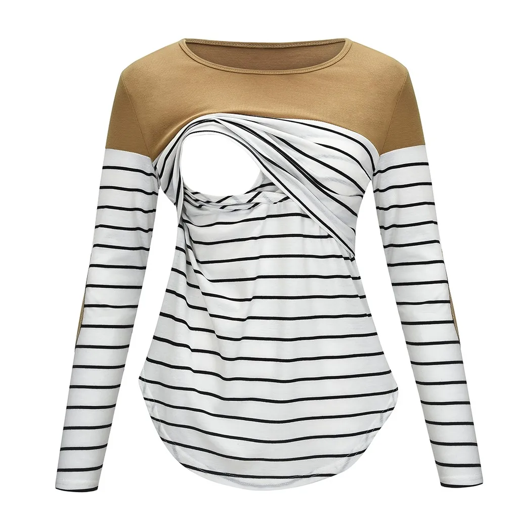 Новинка 2019 женская одежда для мам беременных блуза ropa de mujer рубашка кормящих с