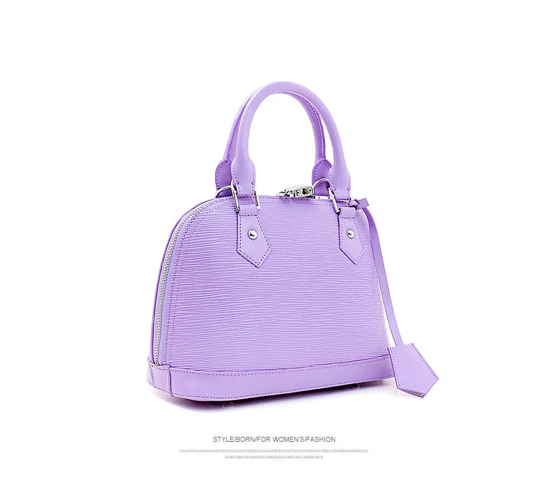 New Cowhide Female Entrapment Signature Shell cow Leather Female Packets Shoulder Hand Strap Bag