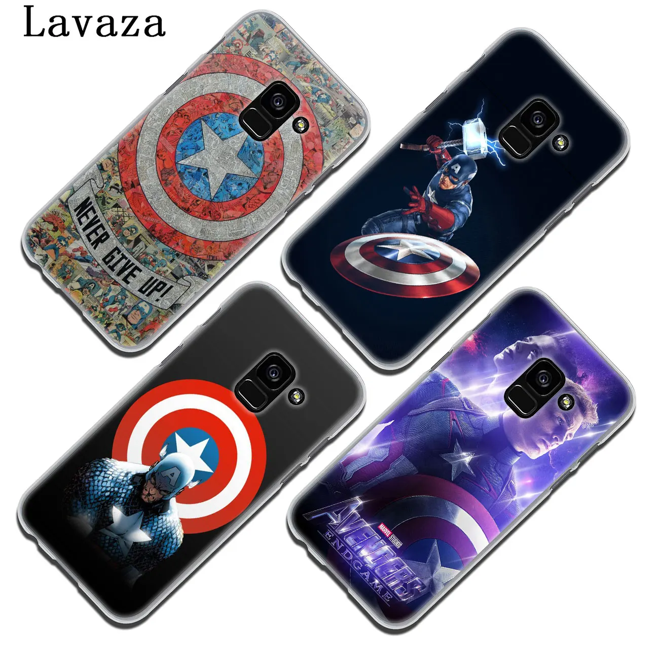 Чехол для телефона Lavaza Captain America shield Marvel Samsung Galaxy J8 J7 Duo J6 J5 J4 Plus 2018 2017 2016 J2 J3 Prime 2015 -