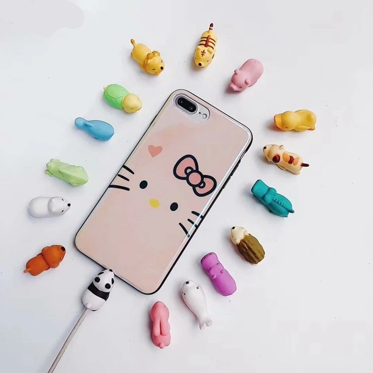 Защита от укусов кабелей с животными для телефонов защита кабеля мультяшная