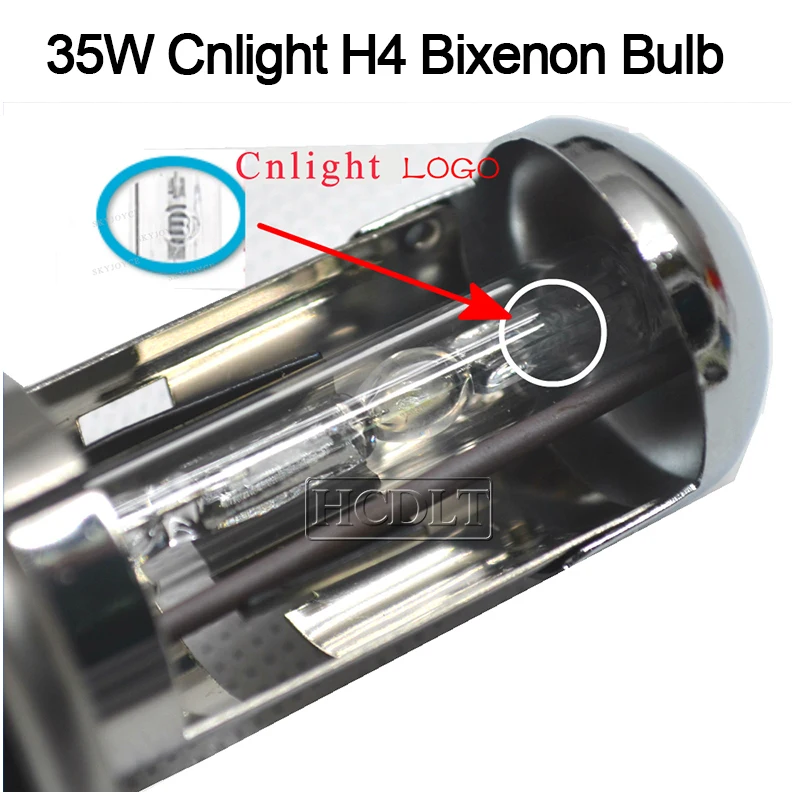 Оригинальная ксеноновая HID лампа HCDLT Cnlight H4 35 Вт 55 3 Ближний/Дальний свет 4300K 5000K