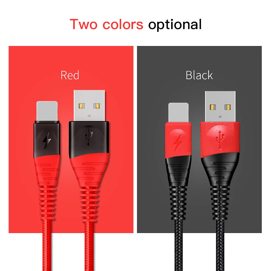 Прочный нейлоновый usb-кабель ACCEZZ для iPhone X XS MAX XR 8 7 6S 5 Plus, кабель для зарядки и передачи данных 2 м для Apple, длинный зарядный кабель