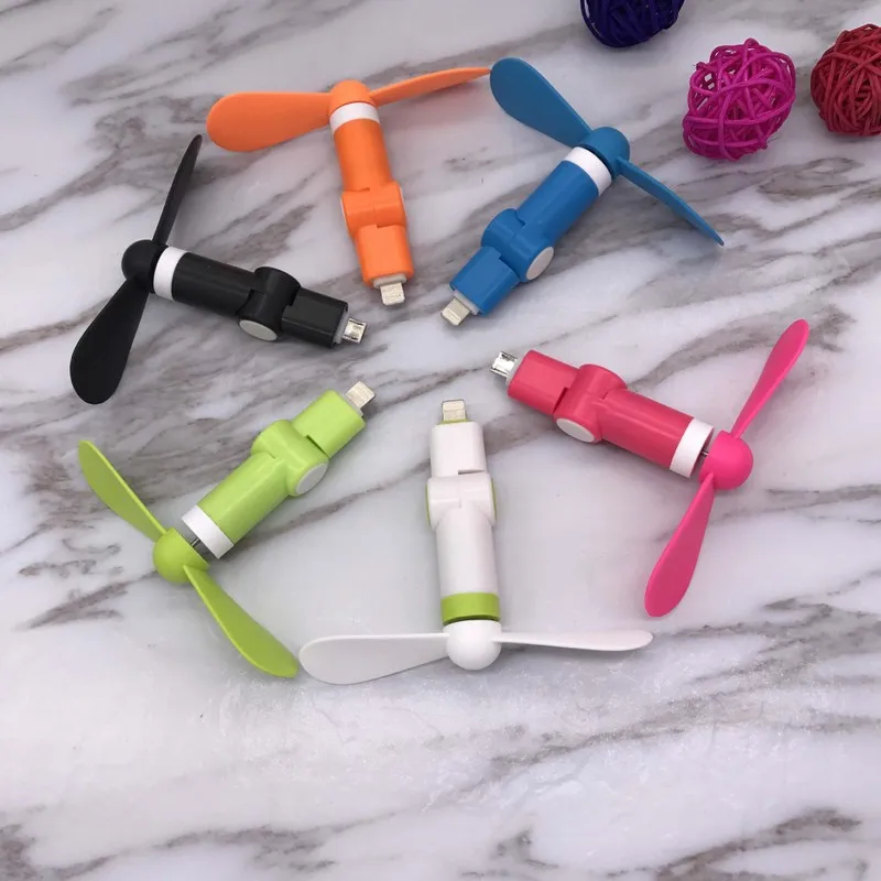 Для iPhone Lightning интерфейс мини вентиляторы USB силиконовый портативный 180 градусов