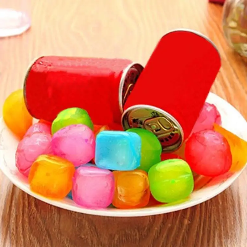 6 шт. фруктовые квадратные кубики льда пищевой ПНД пластиковые многоразовые