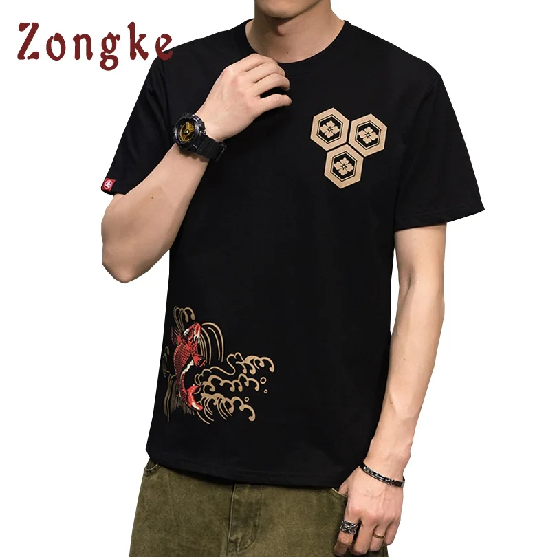 2018 новые летние Японии Стиль футболка Для мужчин Camiseta s Camisetas Hombre Мужской Забавный
