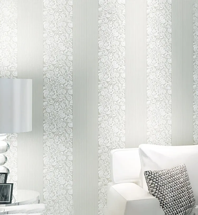 Современный Роскошный домашний декор европейские полосатые Дамасские обои для
