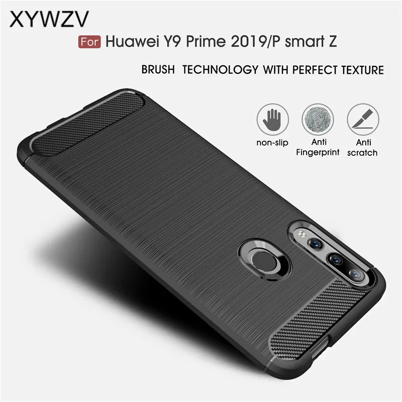Для Huawei P Smart Z чехол Защитный Мягкий ТПУ силиконовый для телефона задняя крышка |