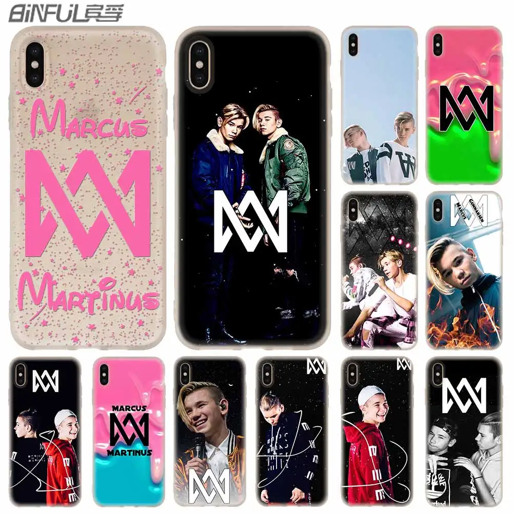 Мягкий чехол для телефона iPhone 11 Pro X XS Max XR 6 6S 7 8 Plus 5 4S SE Marcus and Martinus Bag Funda etui bumper