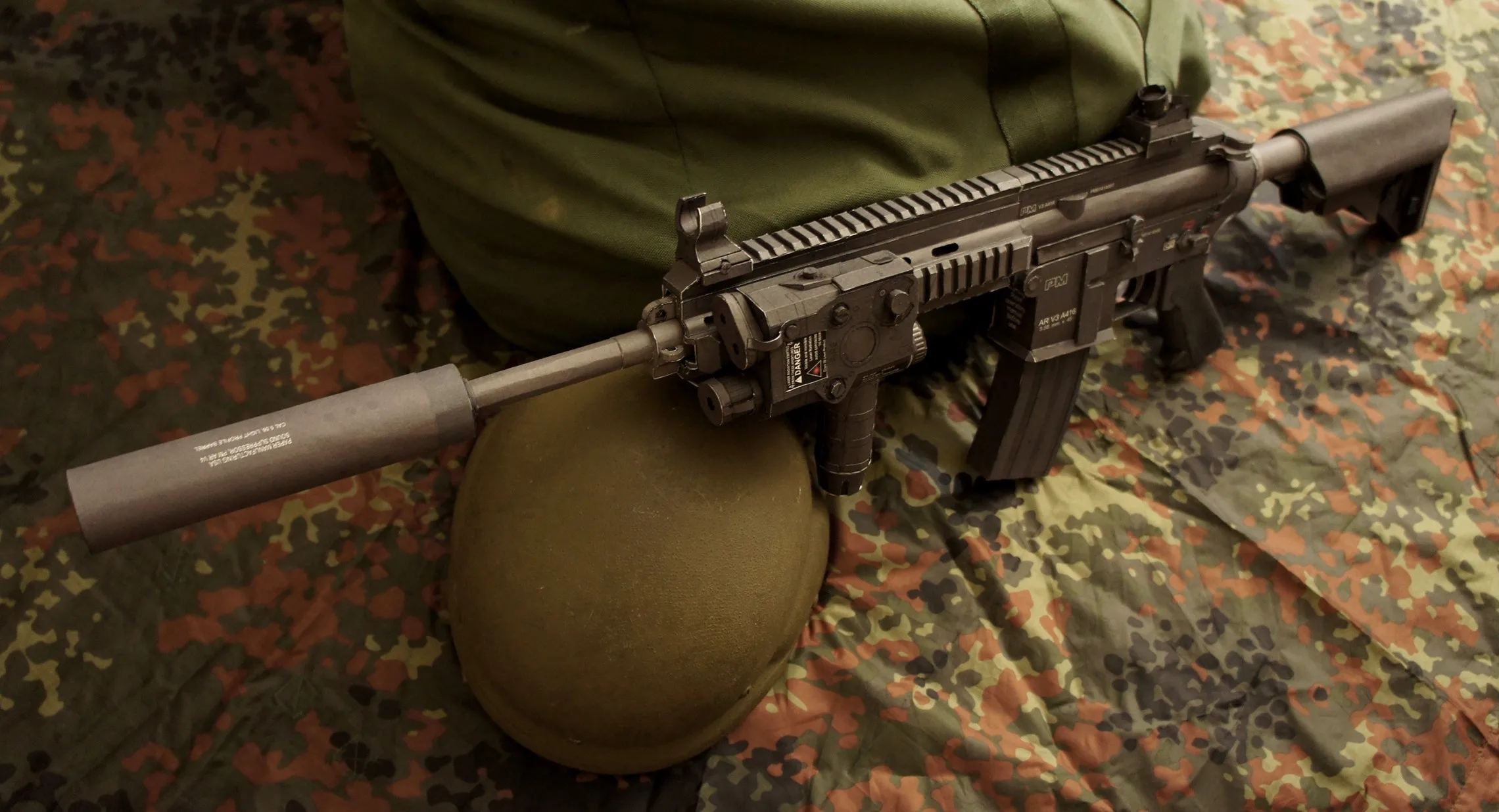 3D пазл HK416 бумажная модель пистолета M416 пистолет автомат в масштабе 1:1 съемная