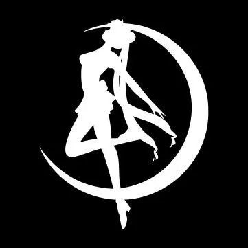 Виниловая наклейка Sailor Moon 2 шт. на бампер Windows 5 дюйма белый цвет|Наклейки