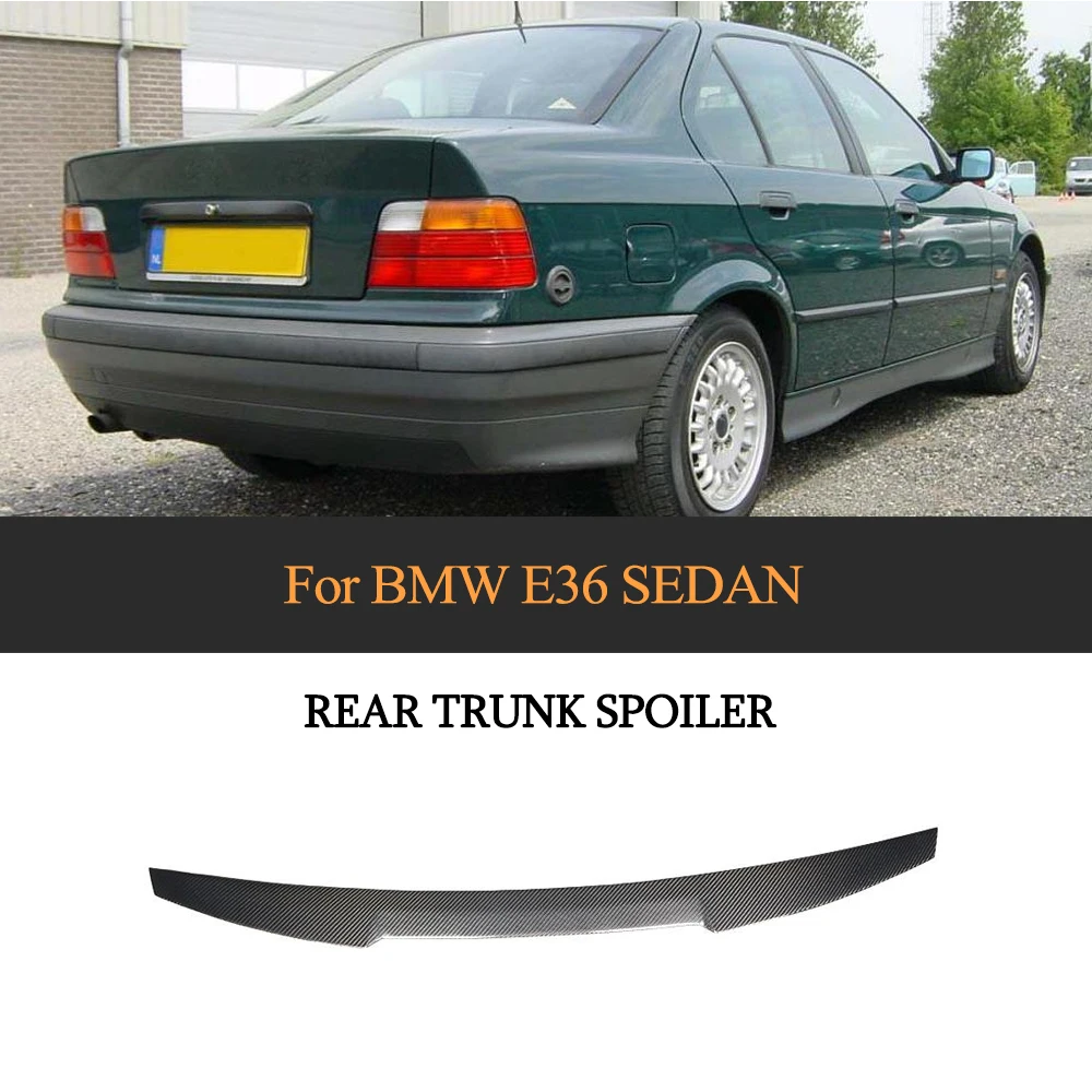 Задний спойлер для багажника 3 серии крыло BMW E36 седан 1991-1998 заднее из углеродного