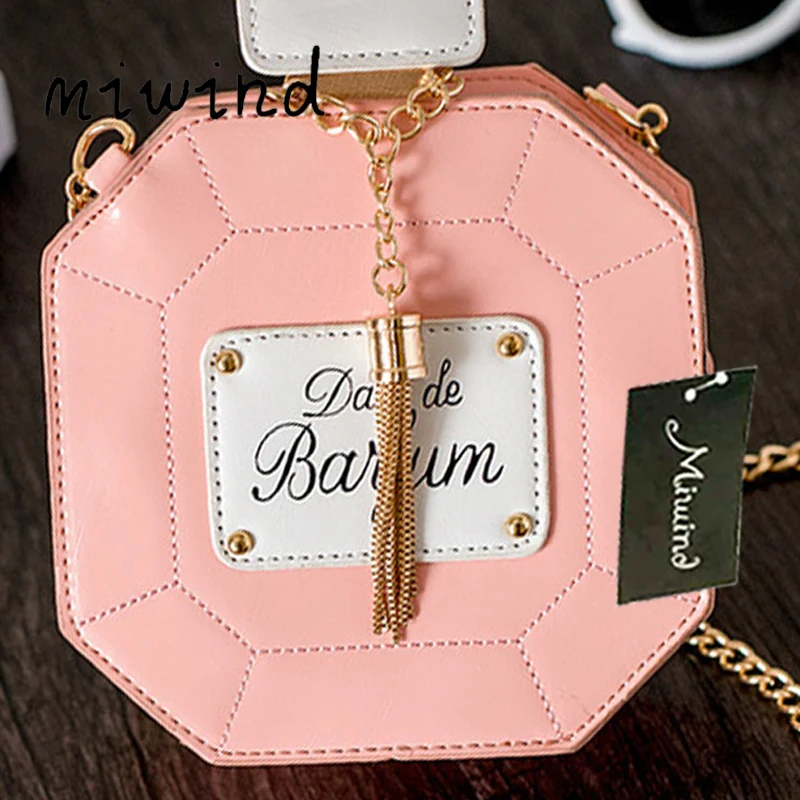 2018 Новая женская сумочка клатч сумки с цепочкой флакон духов Женская Курьерская