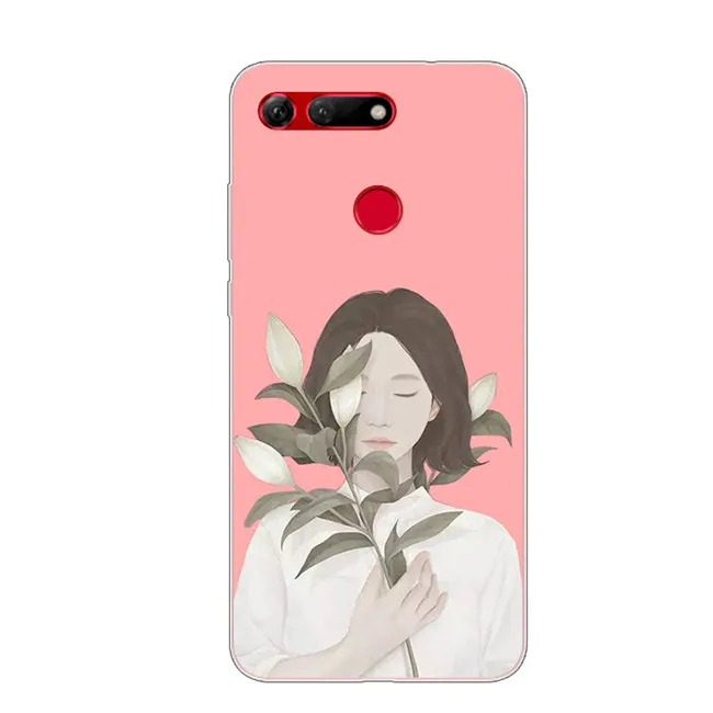 6,4 ''для huawei Honor вид 20 силиконовый чехол из мягкого термополиуретана с картинкой TPU чехол Coque для huawei Honor V20 чехол V 20 модные - Цвет: 32