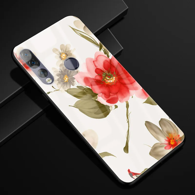 28 Для lenovo Z5S чехол 6,3 ''стекло Жесткий PC задняя крышка для lenovo Z5S чехлы для телефонов силикон бампер Coque для lenovo Z5s Z5 S Z 5S Capa - Цвет: 28