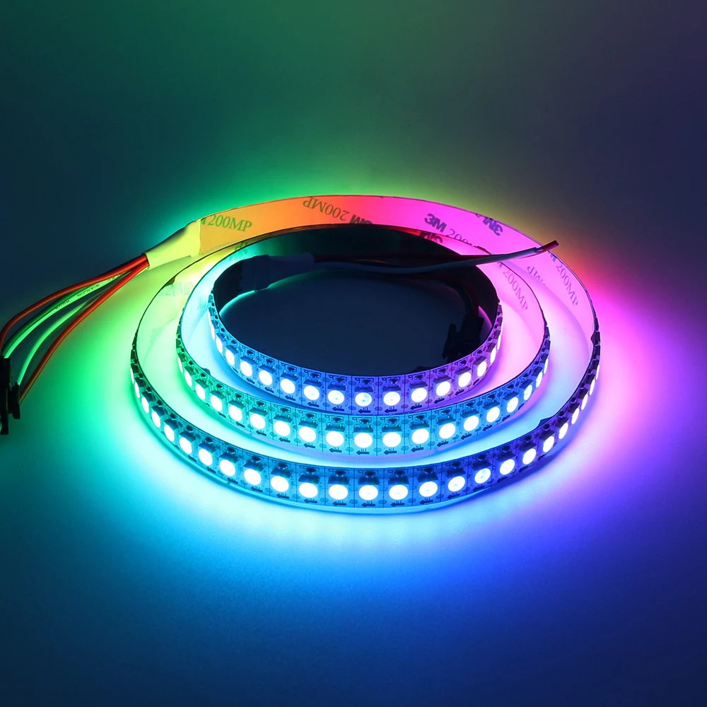 WS2812B Светодиодная лента индивидуально Адресуемая RGB умная Пиксельная полоса 1 м/4