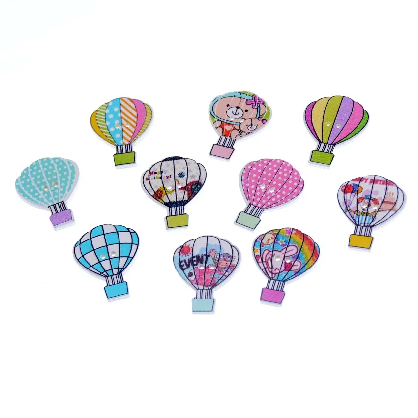 Бесплатная доставка 50 шт. Смешанные 2 отверстия смешанные воздушные шары фотоскрапбукинг 30x23 мм F1099