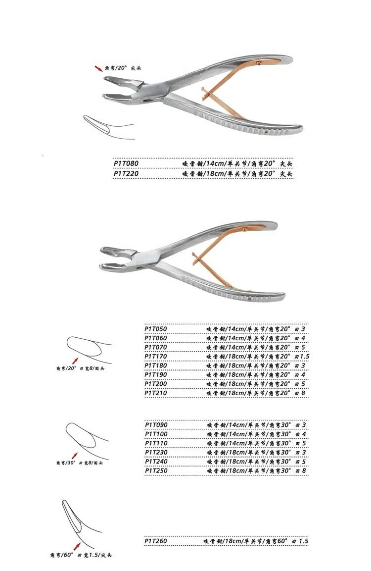 JZ Animal Orthopedics Oral Instruments Medical Single Joint Bone Scissors Clampers Straight-mouthed Bent-mouthed Eagle | Красота и