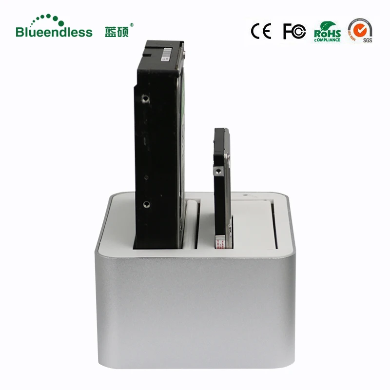 Популярная док станция для жесткого диска Sata usb 3 0 hdd бокс 5 2 отсека ТБ на sata 5/3