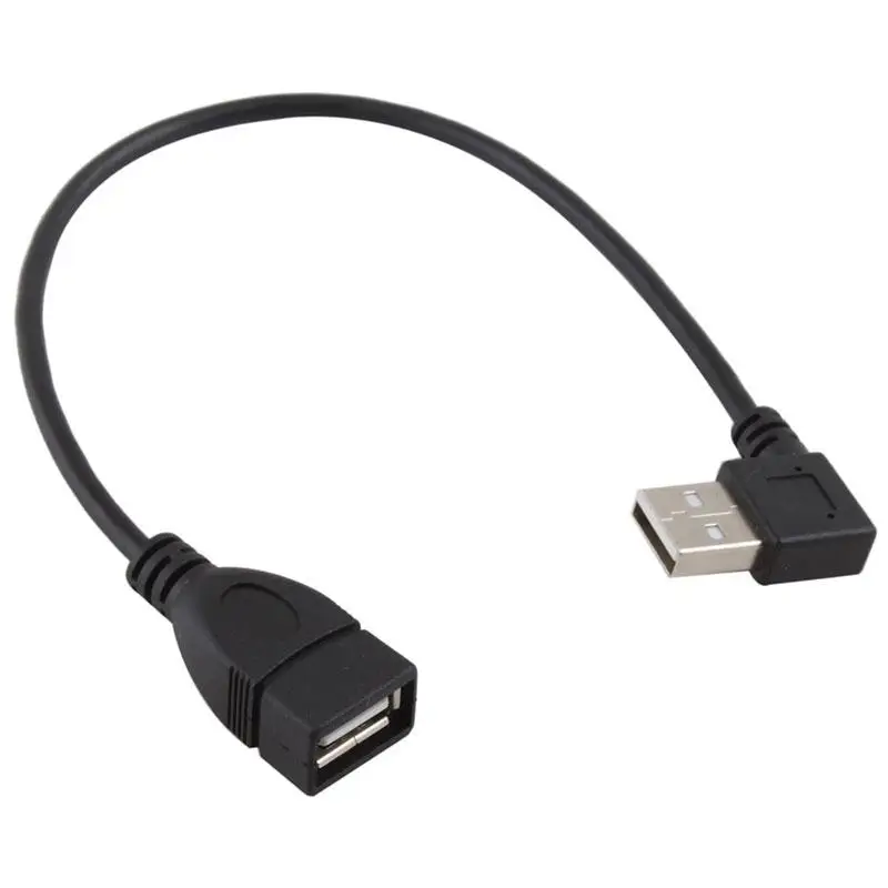 USB 2 0 Женский к мужскому угловой адаптер Удлинительный кабель Соединительный