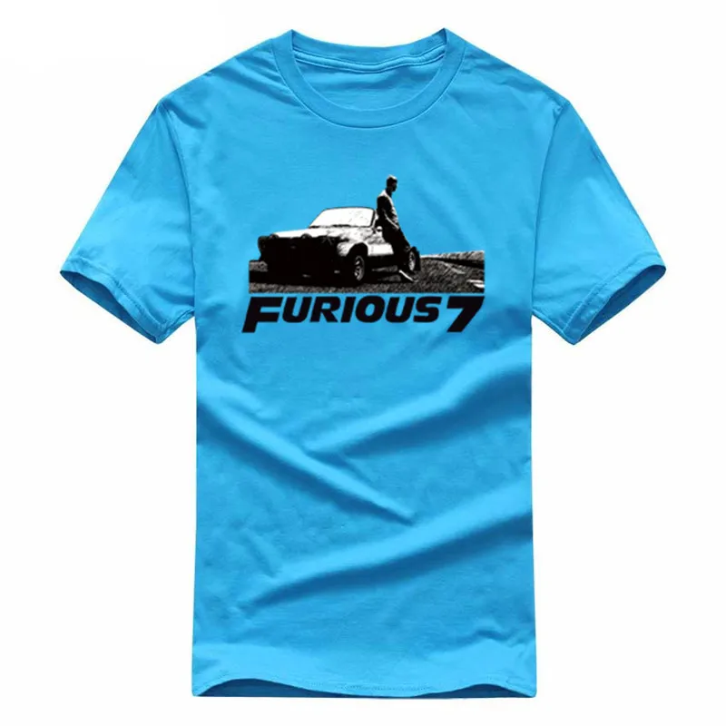 The Fast and the Furious & 7 Vin Paul Walker футболка с короткими рукавами хлопковые мужские