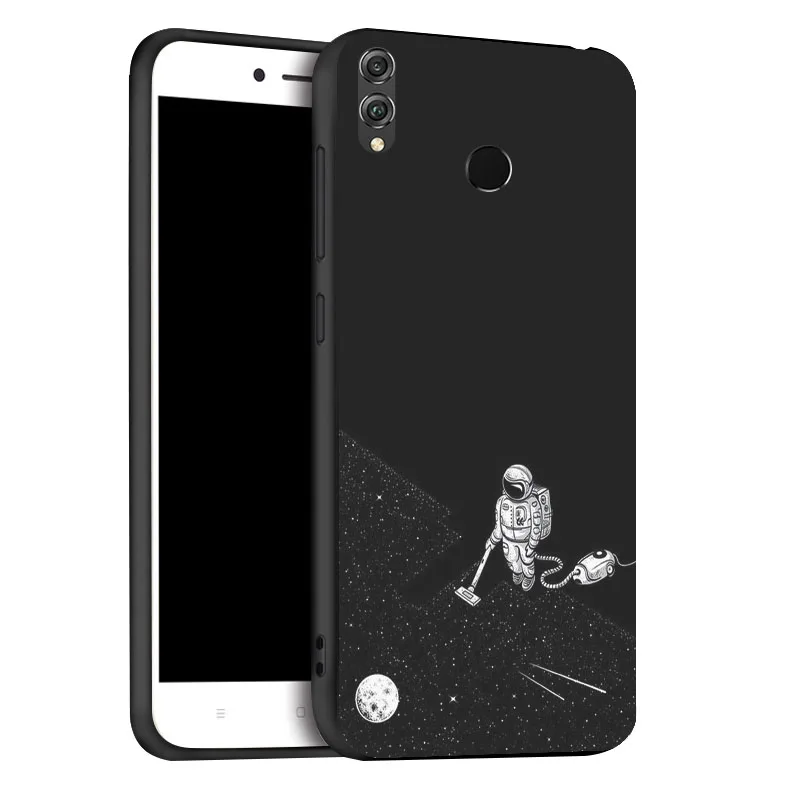 Чехол для huawei Honor 8X 8A 9 10 Lite чехол s Space Moon Astronaut, чехол для телефона huawei Honor 7C 7A Pro, чехол-бампер