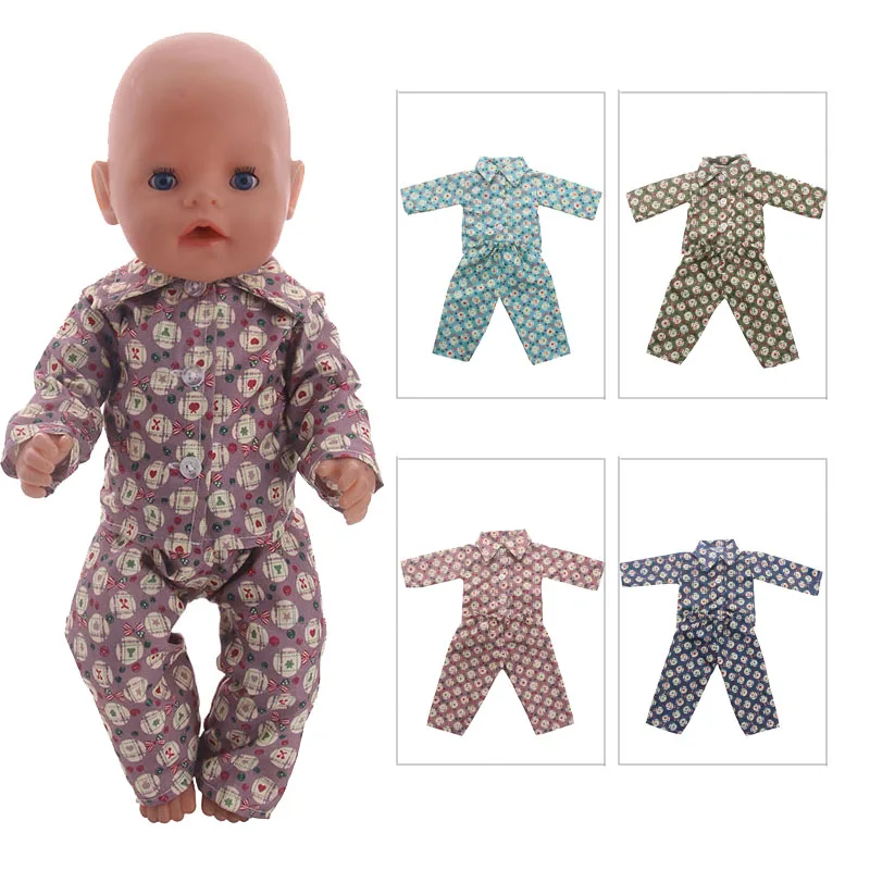 Luckdoll ручная работа 4 цвета пижамы подходят 43 см кукла американская детский лучший