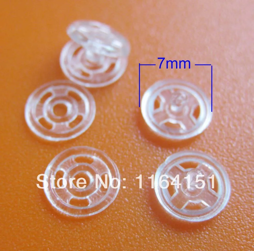200 шт. Детские прозрачные пуговицы для шитья одежды 7 мм|button sewing|button partsbutton crystal |