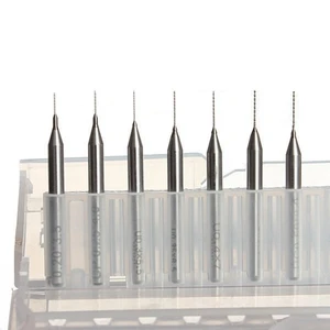 7 шт. PCB набор сверл 0,2 мм-0,5 мм печатная плата CNC микро мини-дрель Вольфрам Карбид Металлический поворотный Сверл Из быстрорежущей инструментальной стали