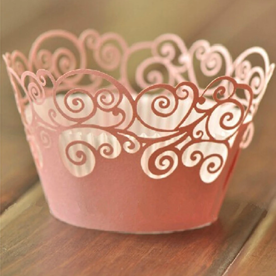 Хороший 12 шт лоза филигрань кекс лазерная резка Облака Дизайн торт бумажная