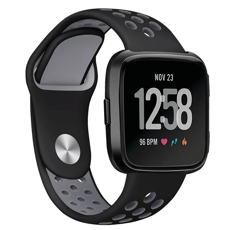 Bemorcabo для Fitbit Versa Bands мягкие спортивные силиконовые сменные дышащие ремешки новых