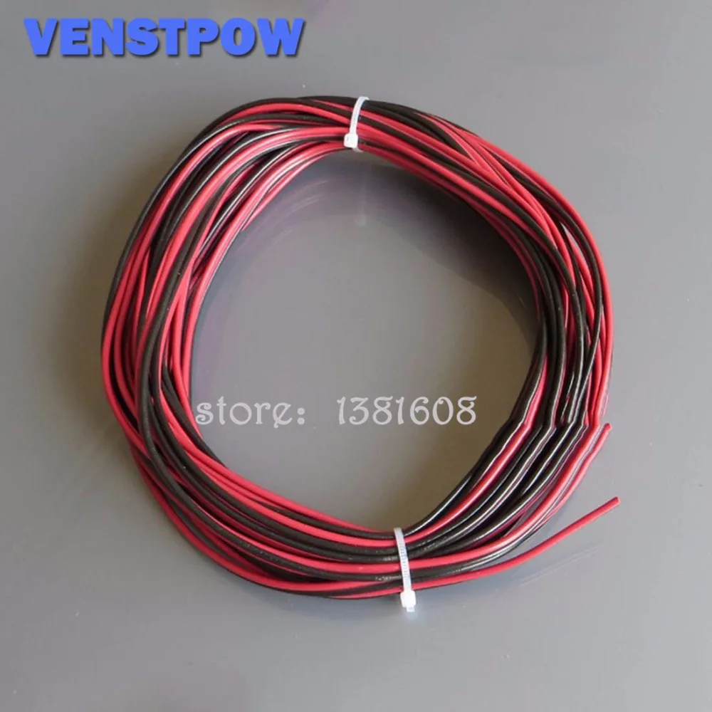 5 м/лот Красный Черный 2 контакта 22AWG светодиодный удлинитель тонкий Медный