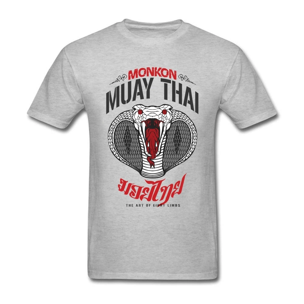 Футболка Muay Thai мужская с коротким рукавом хлопковая тенниска круглым вырезом
