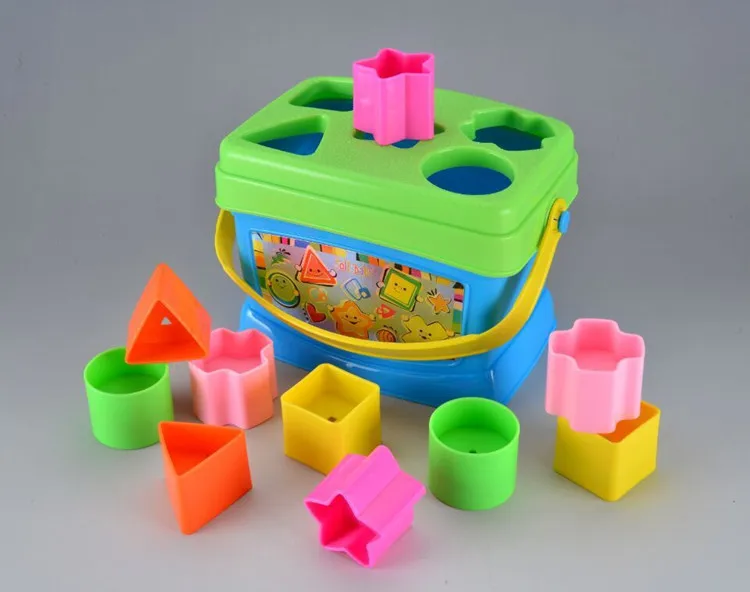 Детские пластиковые Обучающие геометрические развивающие игрушки Красочные