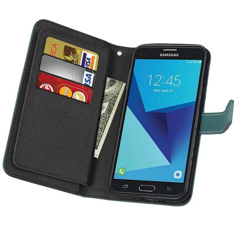 Чехол для Samsung Galaxy J7 2016 роскошный кожаный многофункциональный кошелек с девятью