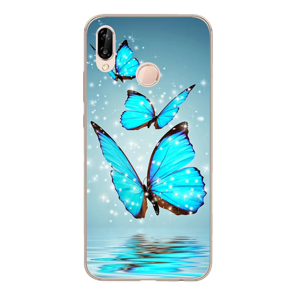 Для Huawei P20 Lite чехол 5 84 &quotмягкий TPU силиконовый Funda милый мечтательный бабочка Nova 3e