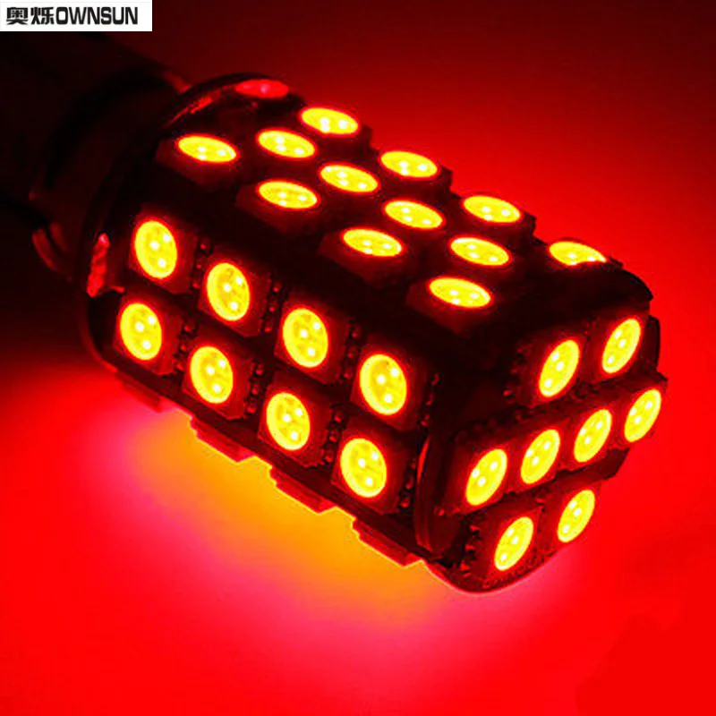 Автомобильный стоп сигнал Ownsun красный BAY15D светодиодный 5050 48 SMD для Chevrolet Epica|48 smd|48