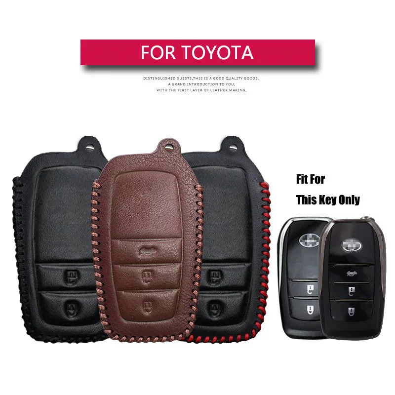 KUKAKEY кожаный чехол для автомобильного ключа Toyota высокий посадочный Land Cruiser Рие RAV4
