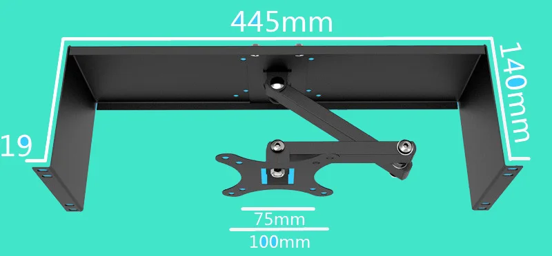 Высокое качество 19 &quotстойки ЖК дисплей Монитор Монтажный кронштейн/Встроенный
